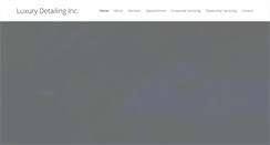 Desktop Screenshot of luxurydetailinginc.com