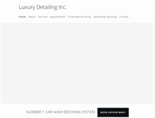 Tablet Screenshot of luxurydetailinginc.com